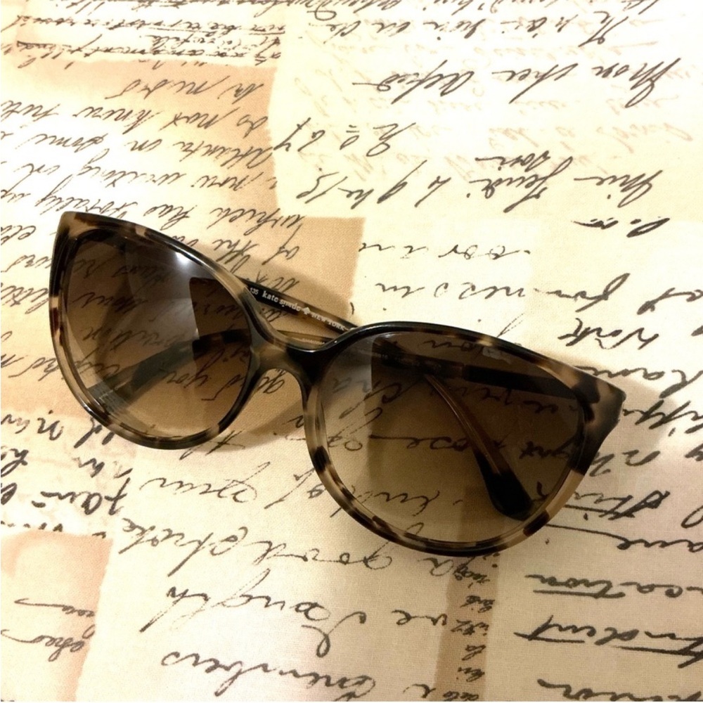 kate spade Tortoiseshell Brown Gradient Lens Cat Eye Sunglasses